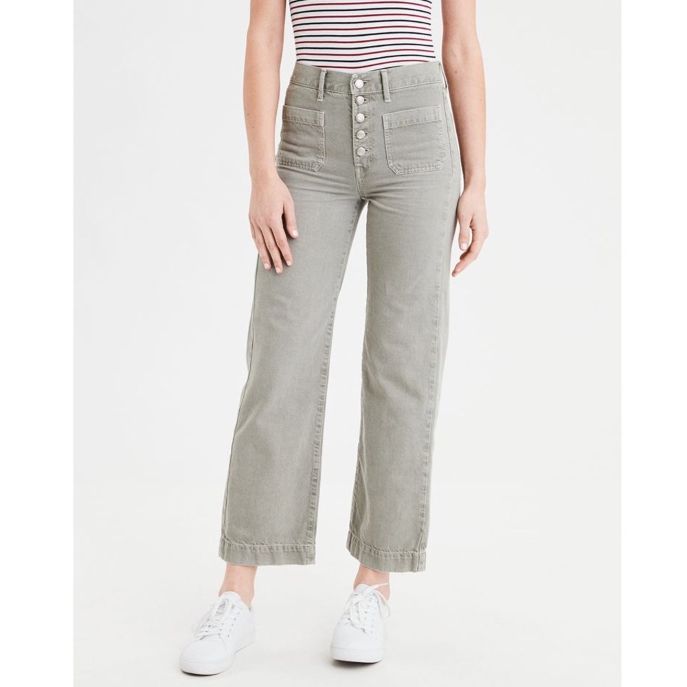 American Eagle Wide Leg Crop Jeans